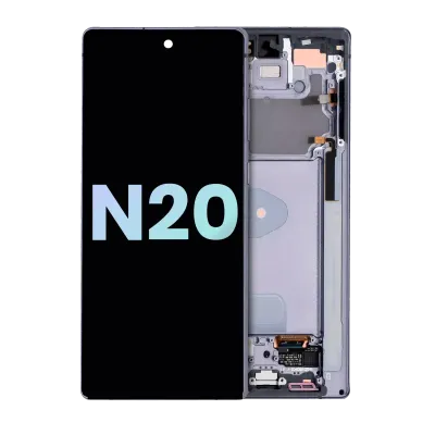 OLED Assembly With Frame For Samsung Galaxy Note 20 5G (Service Pack) (Mystic Gray)
