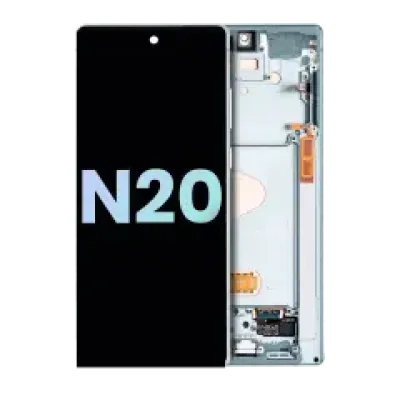 Дисплейний модуль (OLED) з рамкою для Samsung Galaxy Note 20 5G (Service Pack) (Mystic Green)
