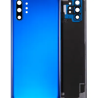 Задня кришка зі скло камери для Samsung Galaxy Note 10 Plus / 5G (No Logo) (Aftermarket Plus) (Aura Blue)