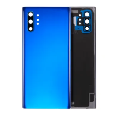 Задня кришка зі скло камери для Samsung Galaxy Note 10 Plus / 5G (No Logo) (Aftermarket Plus) (Aura Blue)