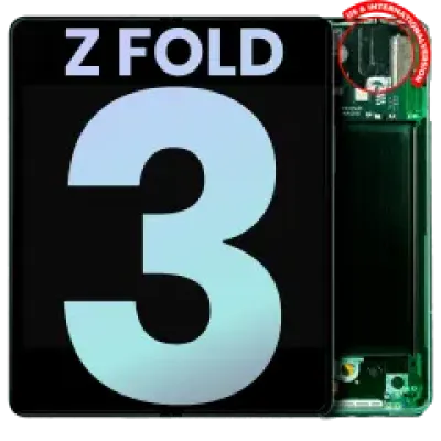 Внутрішній дисплейний модуль (OLED) з рамкою для Samsung Galaxy Z Fold 3 5G (US & International) (Service Pack) (Phantom Green)
