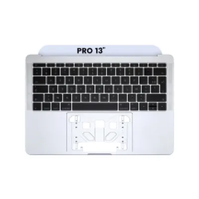 Топкейс з клавіатурою (ISO French) для MacBook Pro 13" A1708 (2016-2017) (сріблястий)
