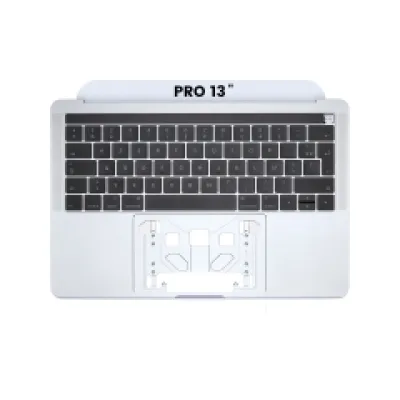 Топкейс з клавіатурою (ISO French) для MacBook Pro 13" A1706 (2016-2017) (сріблястий)