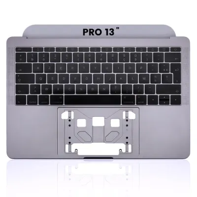 Top Case with Keyboard (ISO French) For MacBook Pro 13" A1708 (2016-2017) (Space Gray)