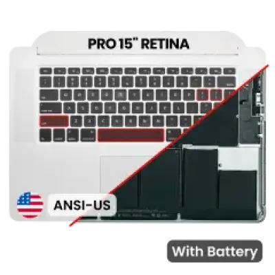 Топкейс з акумулятором і клавіатурою (ANSI US) для MacBook Pro 15" A1398 (2013-2014)