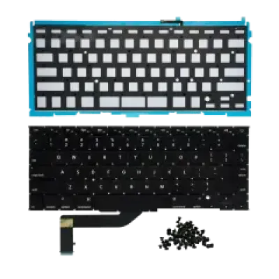 Клавіатура зі підсвічуванням і гвинтами (US English) для MacBook Pro 15" A1398 (2012-2015)