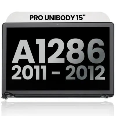 Complete LCD Display Assembly For MacBook Pro 15" A1286 (2011-2012) (Used OEM Pull: Grade A) (Glossy)