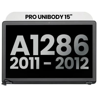 Complete LCD Display Assembly For MacBook Pro 15" A1286 (2011-2012) (Used OEM Pull: Grade B) (Glossy)