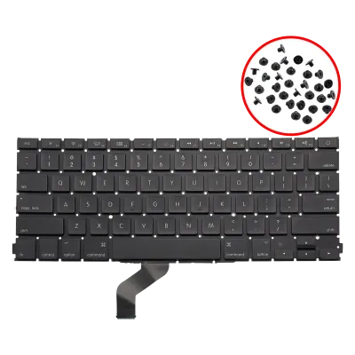 Клавіатура з підсвіткою і гвинтами (US English) для MacBook Pro 13" A1425 (2012-2013)