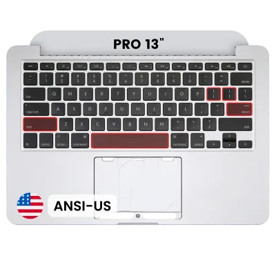 Top Case with Keyboard (ANSI US) For MacBook Pro 13" A1425 (2012-2013) (OEM New)