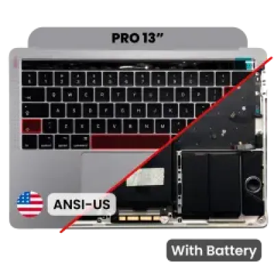 Топкейс з акумулятором і клавіатурою (ANSI US) для MacBook Pro 13" A1706 (2016-2017) (Space Gray)