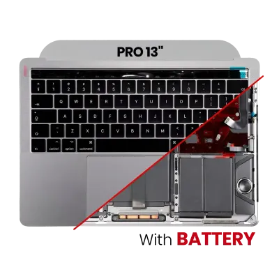 Топкейс з акумулятором і клавіатурою (ISO UK) для MacBook Pro 13" A1706 (2016) (Space Gray)