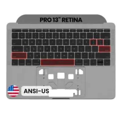 Топкейс з клавіатурою (ANSI US) для MacBook Pro 13" A1708 (2016-2017) (OEM New) (Space Gray)
