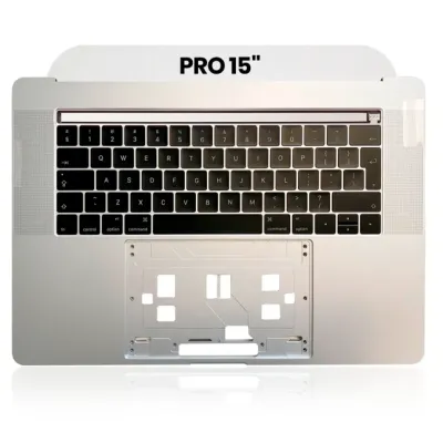 Top Case with Keyboard (ISO UK) For MacBook Pro 15" A1707 (2016-2017) (OEM New) (Silver)