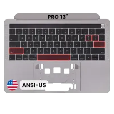 Топкейс з клавіатурою (ANSI US) для MacBook Pro 13" A1989 (2018-2019) (OEM New) (Space Gray)