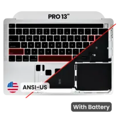 Топкейс з акумулятором і клавіатурою (ANSI US) для MacBook Pro 13" A2289 (2020) (Silver)