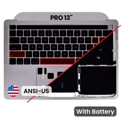 Топкейс з акумулятором і клавіатурою (ANSI US) для MacBook Pro 13" A2289 (2020) (Space Gray)