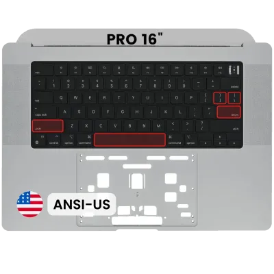 Топкейс з клавіатурою (ANSI US) для MacBook Pro 16" A2485 (2021) / A2780 (2023) (Space Gray)
