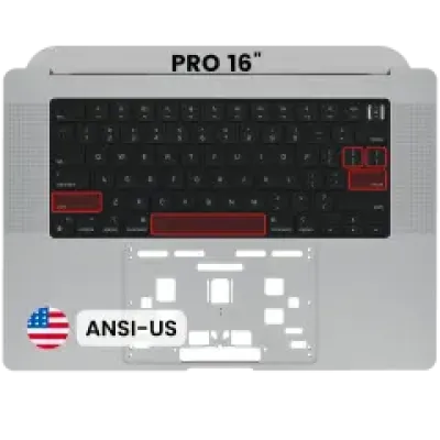 Топкейс з клавіатурою (ANSI US) для MacBook Pro 16" A2485 (2021) / A2780 (2023) (Space Gray)