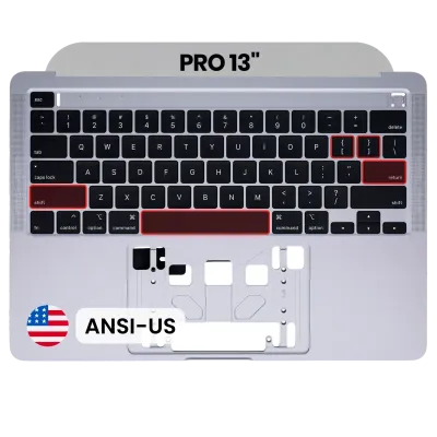 Top Case with Keyboard (ANSI US) For MacBook Pro 13" A2289 (2020) (OEM New) (Space Gray)
