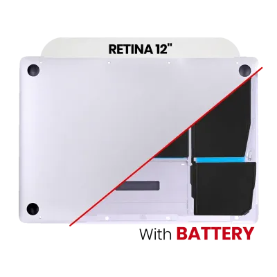 Bottom Case with Battery (A1527) For MacBook 12" A1534 (2015) (Silver)