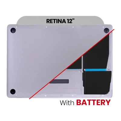 Bottom Case with Battery (A1705) For MacBook 12" A1534 (2016-2017) (Space Gray)