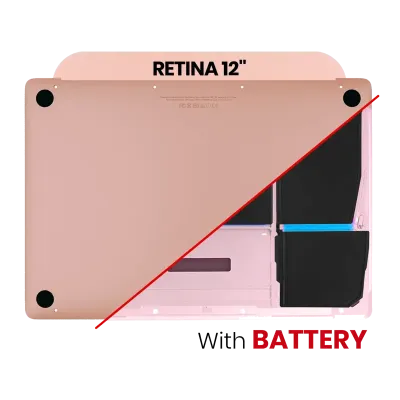 Bottom Case with Battery (A1705) For MacBook 12" A1534 (2016-2017) (Rose Gold)