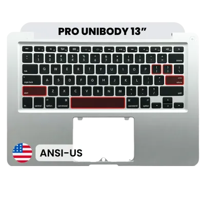 Top Case with Keyboard (ANSI US) For MacBook 13" A1278 (2009-2010)
