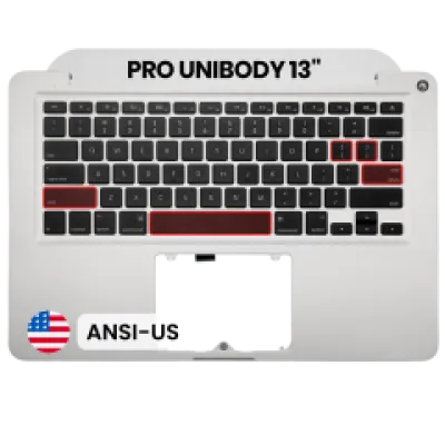 Топкейс з клавіатурою (ANSI US) для MacBook Pro 13" A1278 (2011-2012) (Used OEM Pull: Grade A)