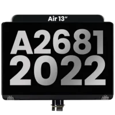 Повний дисплейний модуль для MacBook Air 13" (A2681 / Mid 2022) (з передвстановленим кабелем датчика кута кришки) (Used OEM Pull: Grade B) (Midnight)