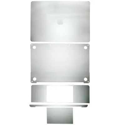 Захисна плівка 4 в 1 (топ, низ, клавіатура, трекпад) для MacBook Pro 13" A1989 (2018-2019) / A2159 (2019) / A1706 (2016-2017) (сріблястий)
