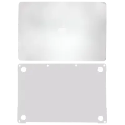 Захисна плівка 2 в 1 (топ, низ) для MacBook Pro 13" A1989 (2018-2019) / A2159 (2019) / A1706 (2016-2017) (сріблястий)