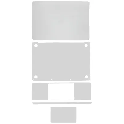 Захисна плівка 4 в 1 (топ, низ, клавіатура, трекпад) для MacBook Pro 13" A2251 (2020) (сріблястий)