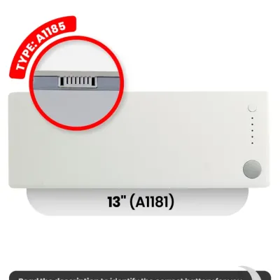 Battery (A1185) For MacBook 13" A1181 (2006-2008)