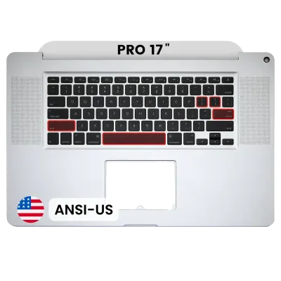 Top Case with Keyboard (ANSI US) For MacBook Pro 17" A1297 (2009)