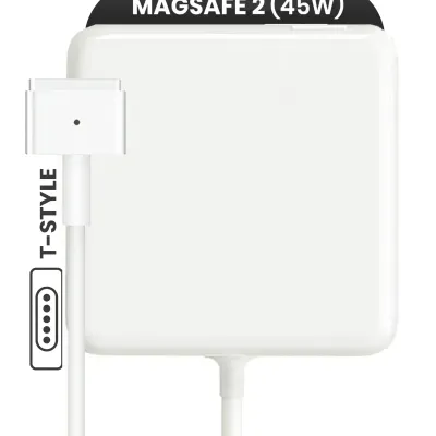 Адаптер живлення Apple 45W MagSafe 2 Wall (T-Style) (OEM Grade A/B, Bulk Packaging)
