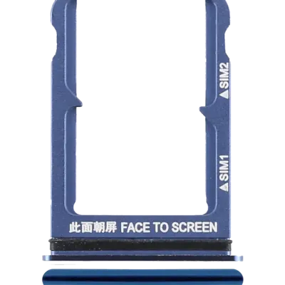 Dual Sim Card Tray For Xiaomi Mi 8 (Blue)