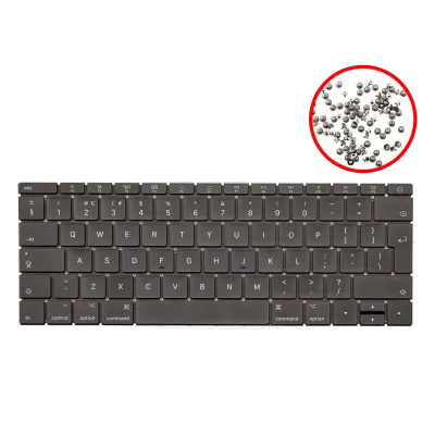 Клавіатура з підсвіткою та гвинтами для MacBook Pro 13" A1708 (2016-2017) (UK English)