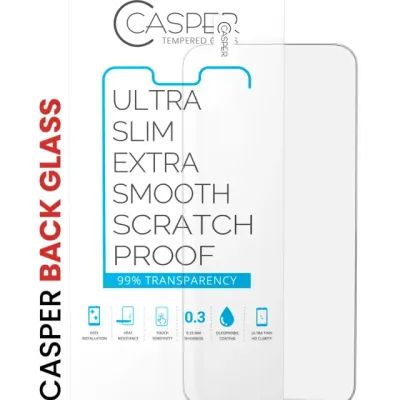 Casper Tempered Glass (Back Glass) for iPhone XS Max (100 Pack) (Clear)