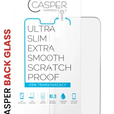 Casper Tempered Glass (Back Glass) for iPhone X / XS (100 Pack) (Clear)