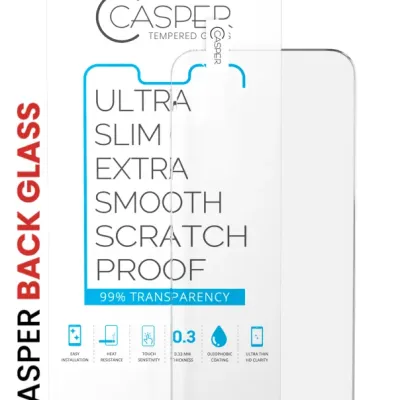 Casper Tempered Glass (Back Glass) for iPhone XR (100 Pack) (Clear)