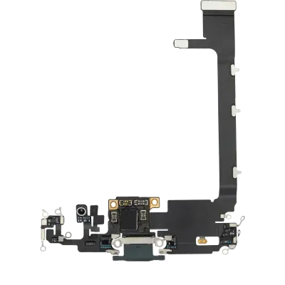 Charging Port Flex Cable With Board For iPhone 11 Pro Max (Premium) (Midnight Green)