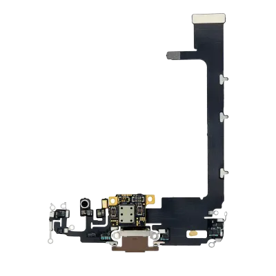 Charging Port Flex Cable With Board For iPhone 11 Pro Max (Aftermarket Plus) (Gold)