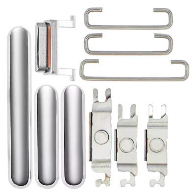Hard Buttons (Power / Volume / Switch) For iPhone 11 Pro / 11 Pro Max (Silver)