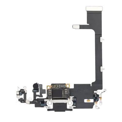 Charging Port Flex Cable With Board For iPhone 11 Pro (Premium) (Space Gray)