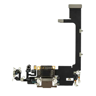 Charging Port Flex Cable With Board For iPhone 11 Pro (Aftermarket Plus) (Gold)