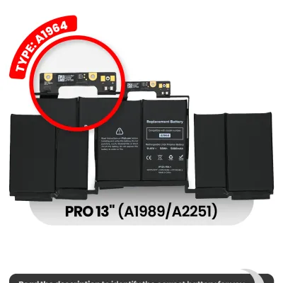 Акумулятор (A1964) для MacBook Pro 13" A1989 (2018-2019) / A2251 (2020)