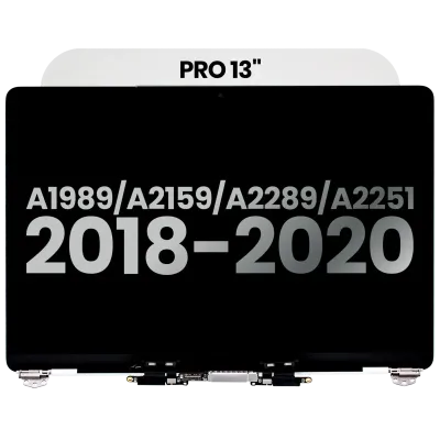 Повний дисплейний модуль для MacBook Pro 13" A1989 (2018-2019) / A2159 (2019) / A2289 / A2251 (2020) (Used OEM Pull: Grade A) (Silver)