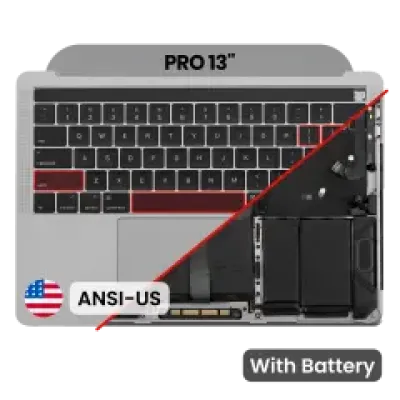 Топкейс з акумулятором і клавіатурою (ANSI US) для MacBook Pro 13" A1989 (2018-2019) (OEM New) (Space Gray)