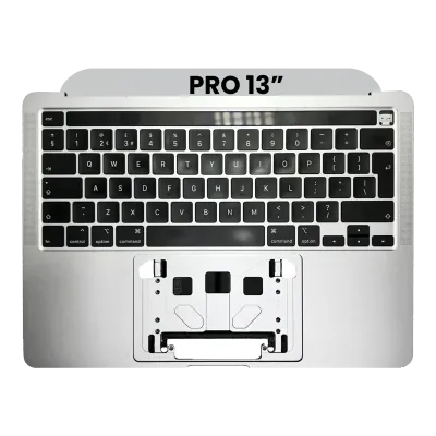 Top Case with Keyboard (ISO UK) For MacBook Pro 13" A2251 (2020) (Silver)